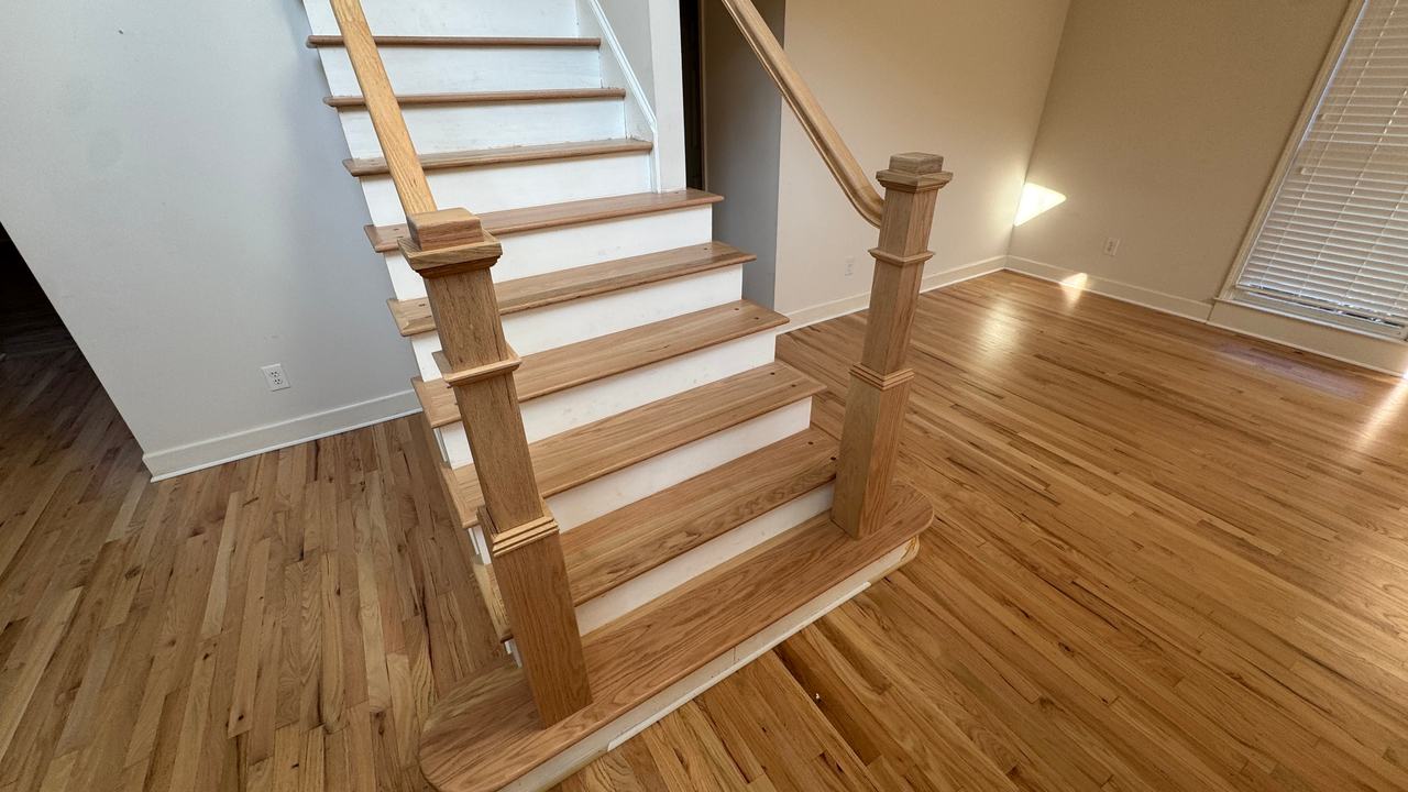 Finished hardwood floor by The Hardwood Guys