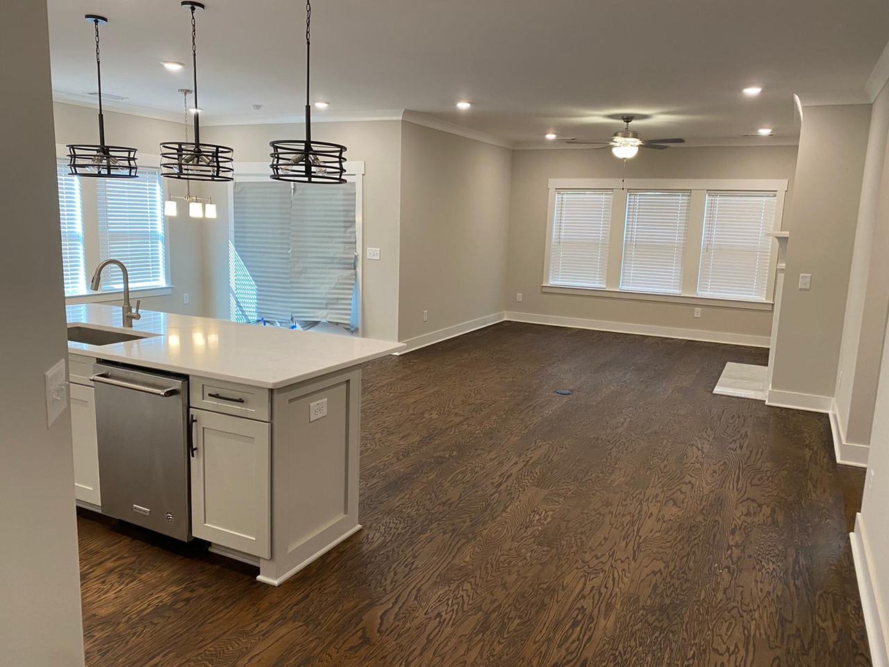 Installed hardwood floor by The Hardwood Guys