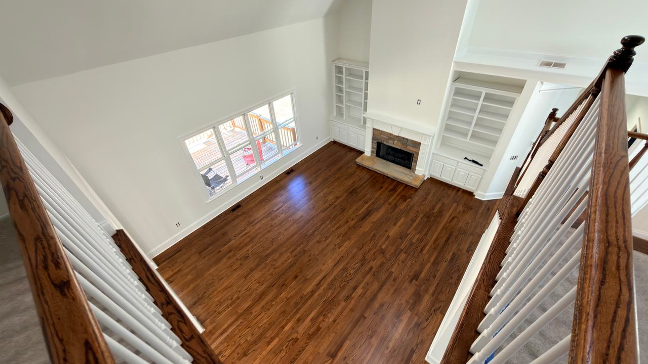 Installed hardwood floor by The Hardwood Guys