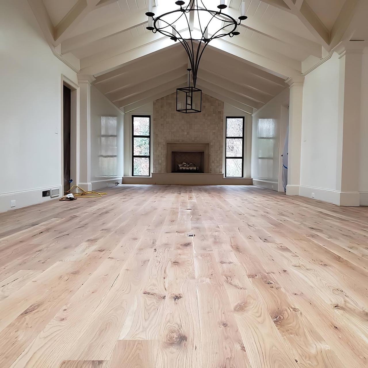 Installed hardwood floor by The Hardwood Guys