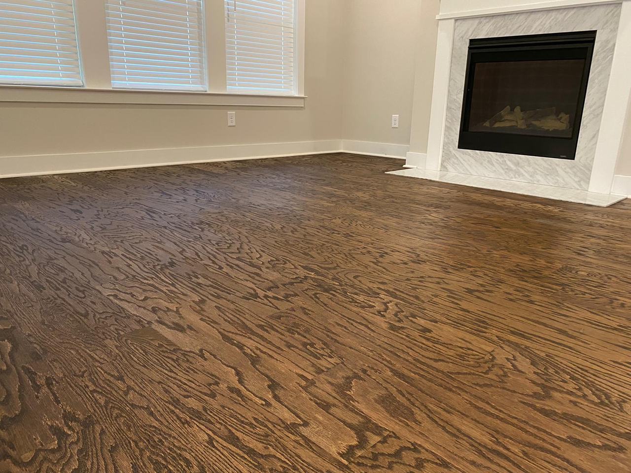 Installed hardwood floor by The Hardwood Guys