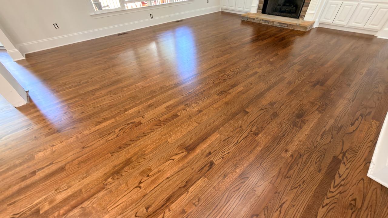 Finished hardwood floor by The Hardwood Guys