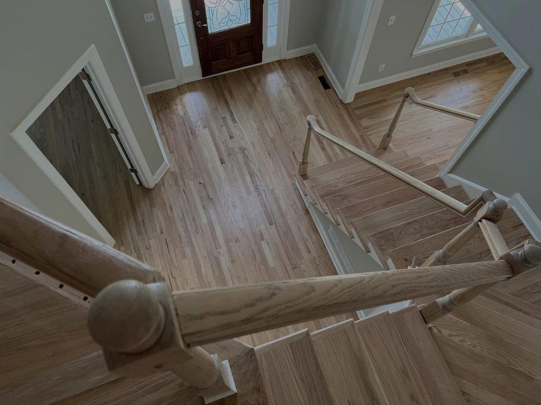 Hardwood flooring installation project in Canton, GA