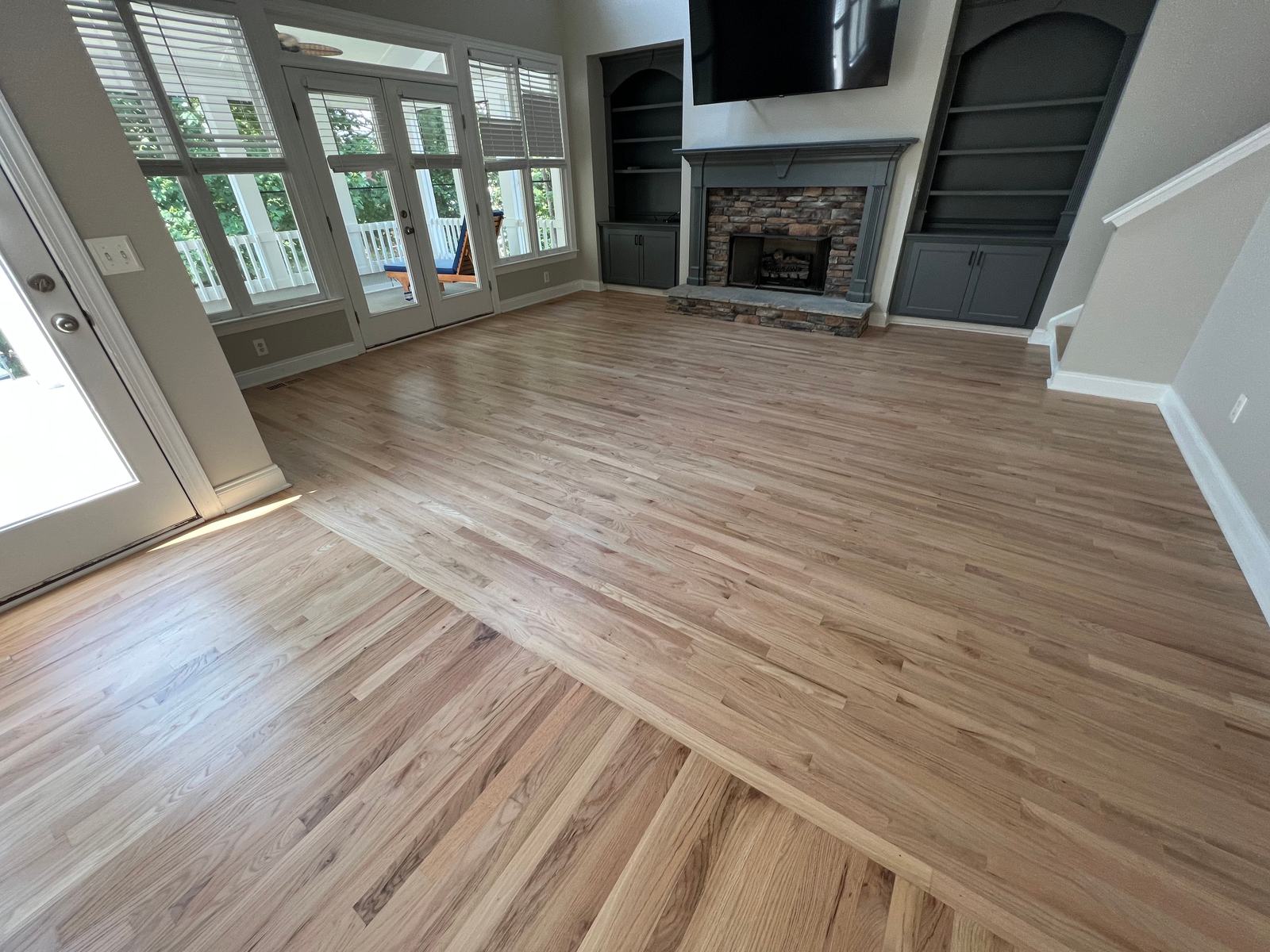 Refinished hardwood floor by The Hardwood Guys