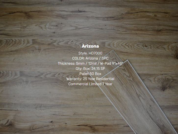 LVP flooring sample, additional color option