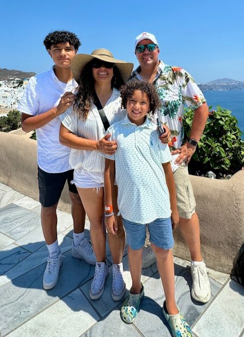 David Brannan with his family