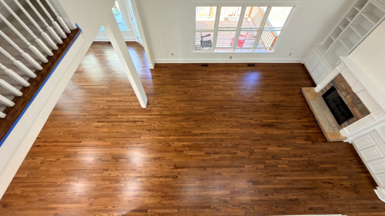 Finished hardwood floor by The Hardwood Guys