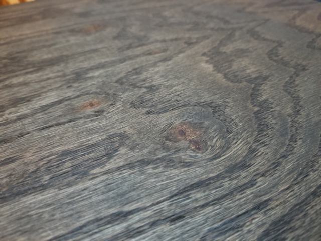 Pallmann Magic Oil in Black over red oak flooring