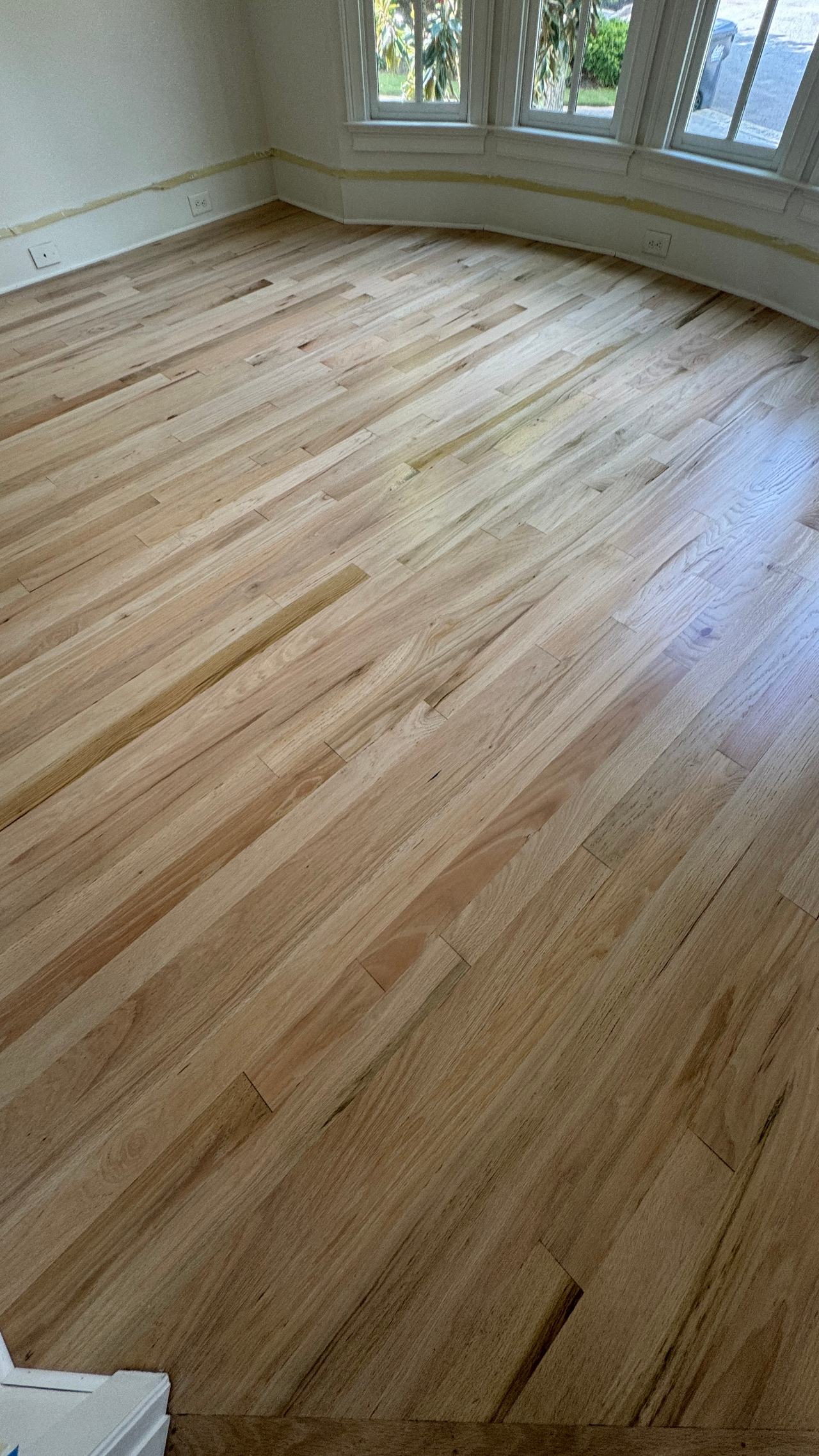 Stunning Red Oak Floor Transformation in Roswell — project photo by The Hardwood Guys