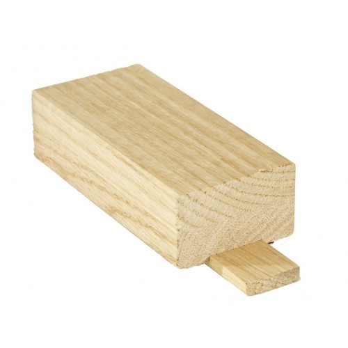 Craftsman White Oak 2-1/2" x 1-5/8" Handrail Plain Unfinished