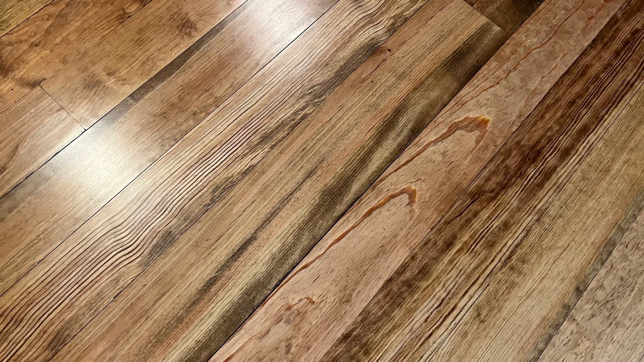 Curly and Character Grade Heart Pine — project photo by The Hardwood Guys