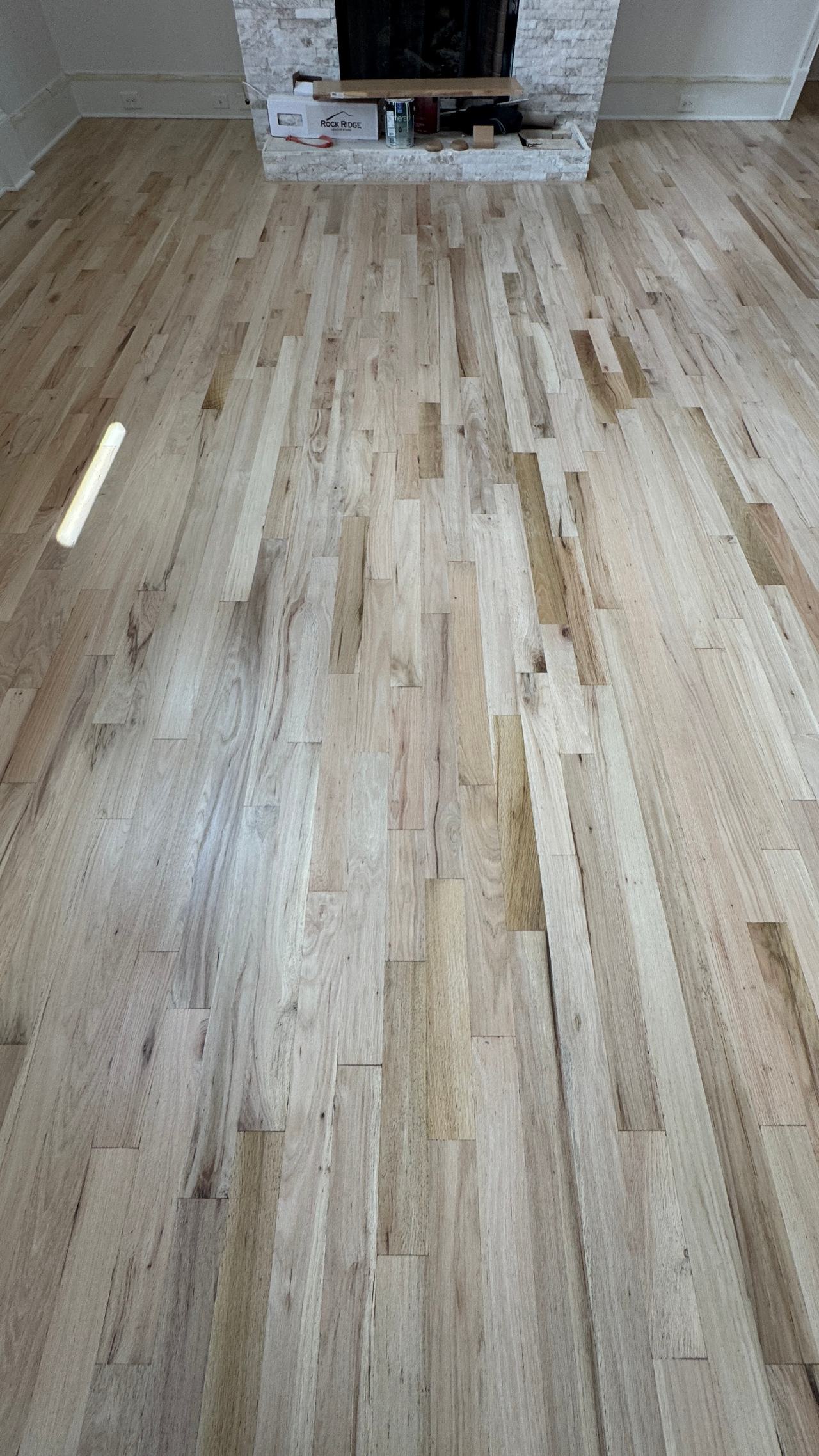Stunning Red Oak Floor Transformation in Roswell — project photo by The Hardwood Guys