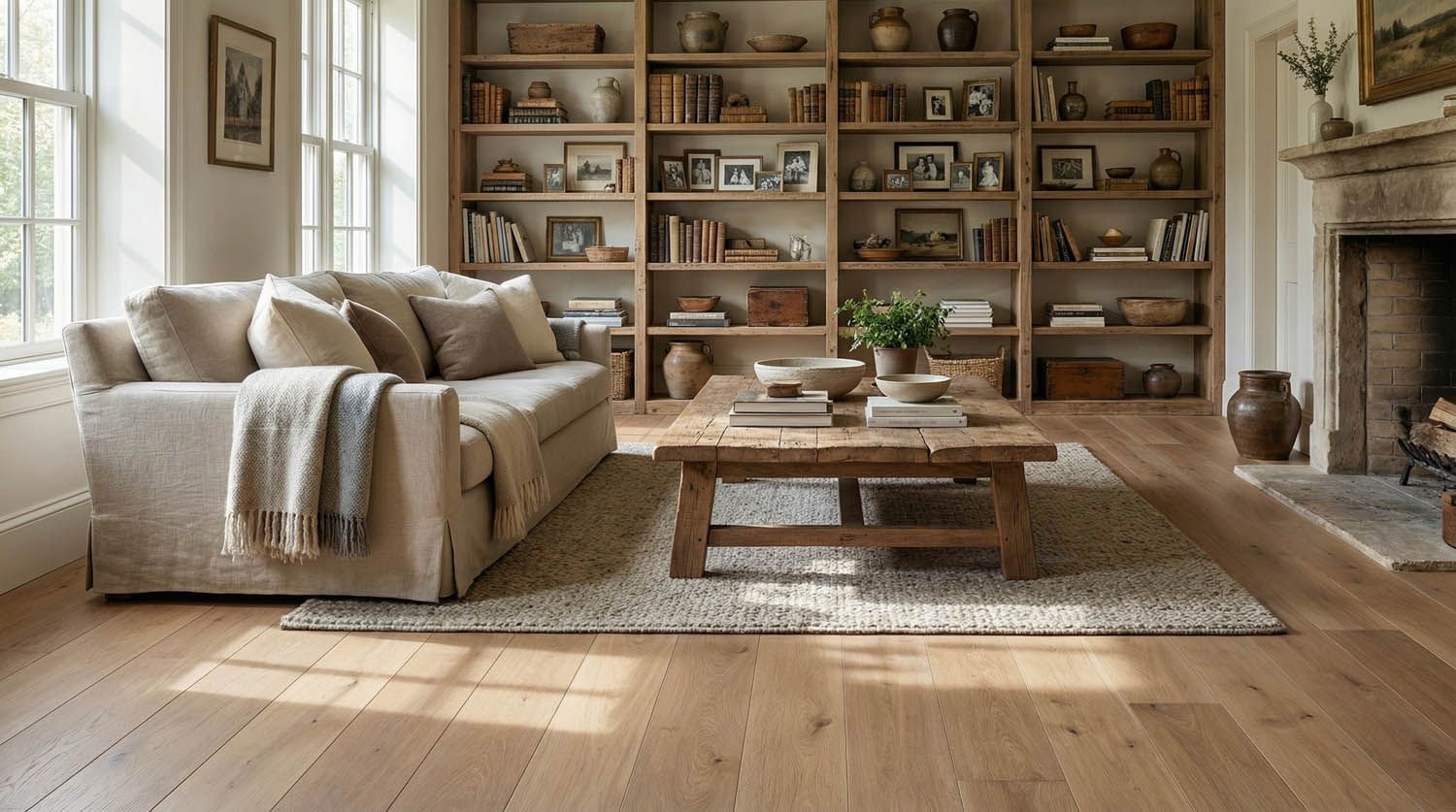 European French Oak - Sandy Beige 7 1/2" x 5/8" Prefinished, photo 4 of 11