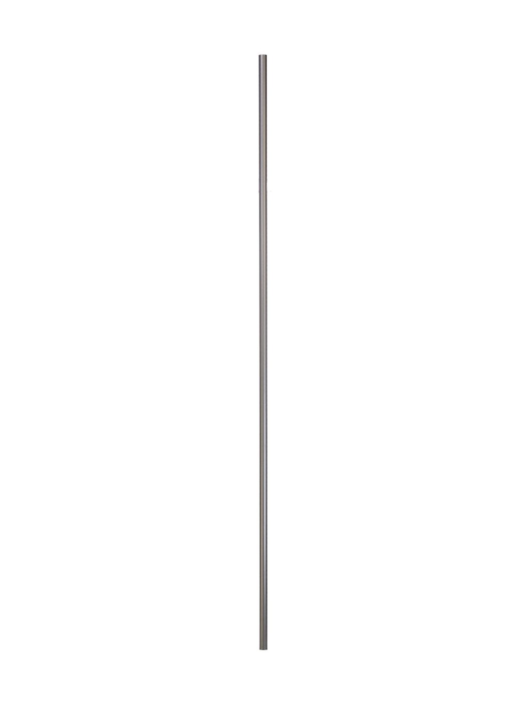 Plain round iron stair baluster, satin black