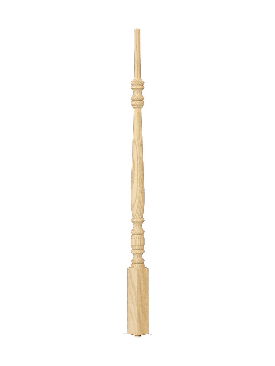 Classic pin-top stair baluster, unfinished wood