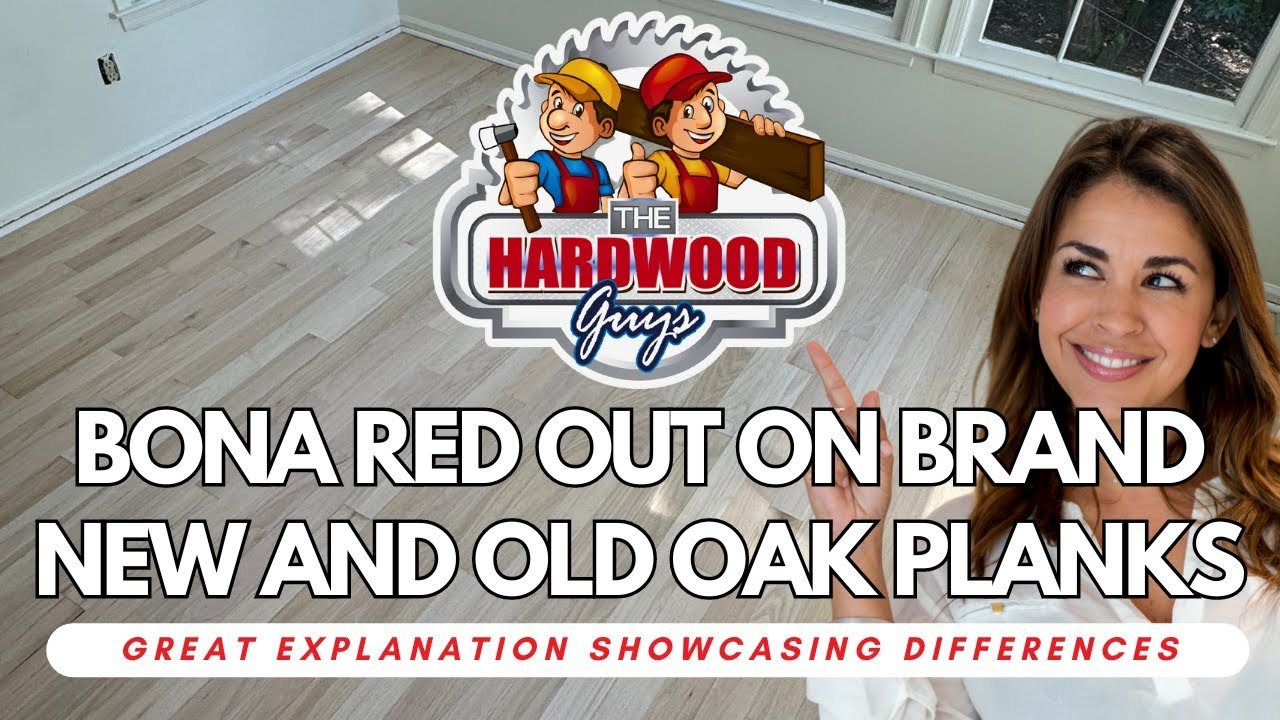 Video: Bona Red Out on brand-new and old oak planks, Marietta, GA